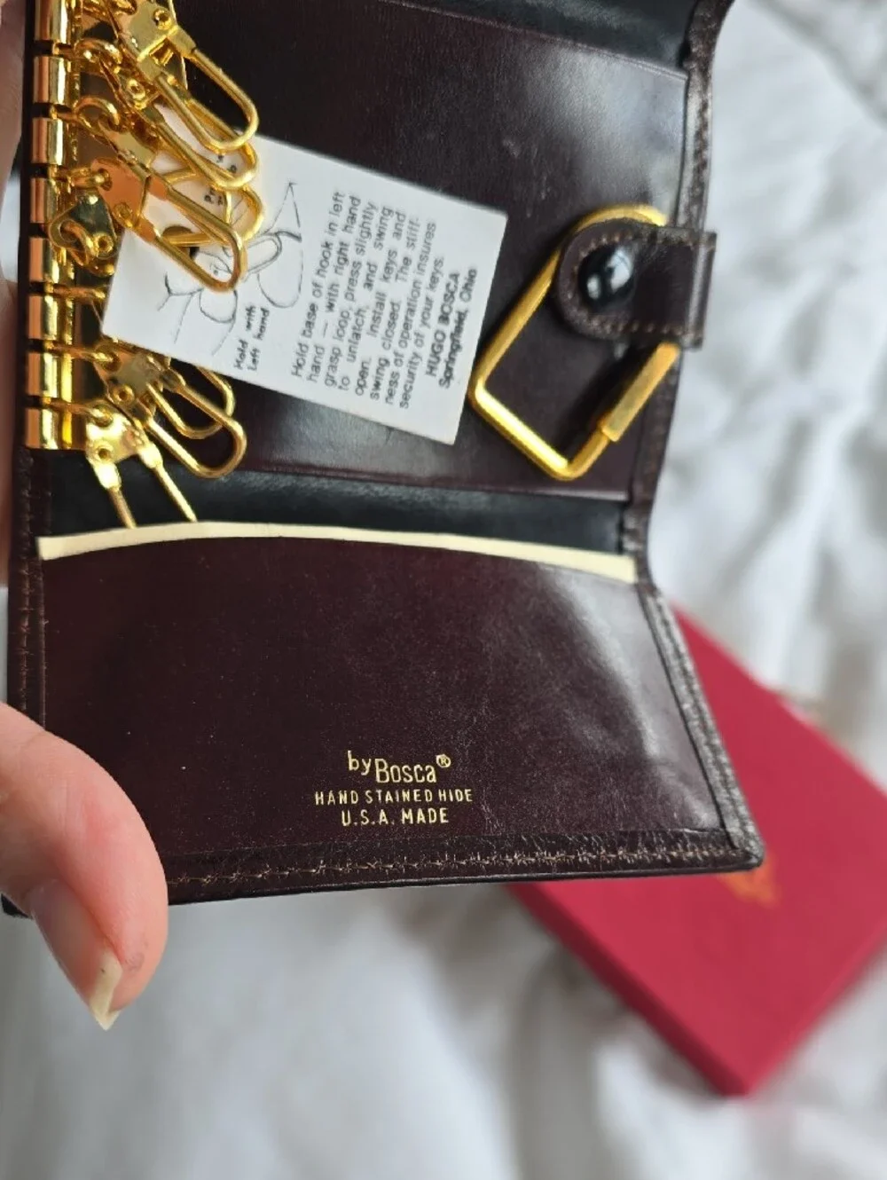Bosca compact leather